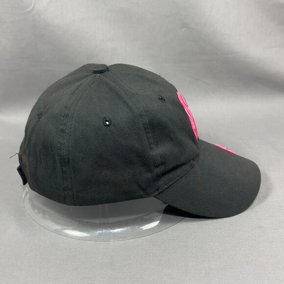 Breast Cancer Awareness Strap Back Hat Cap Pink Ribbon Baseball Outdoor Womens - Picture 5 of 13